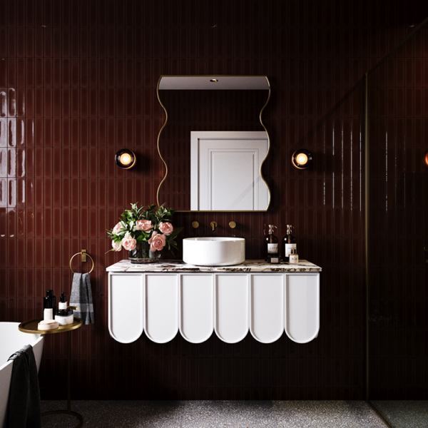 Cabinet in White with Custom Top & White Tommy Basin